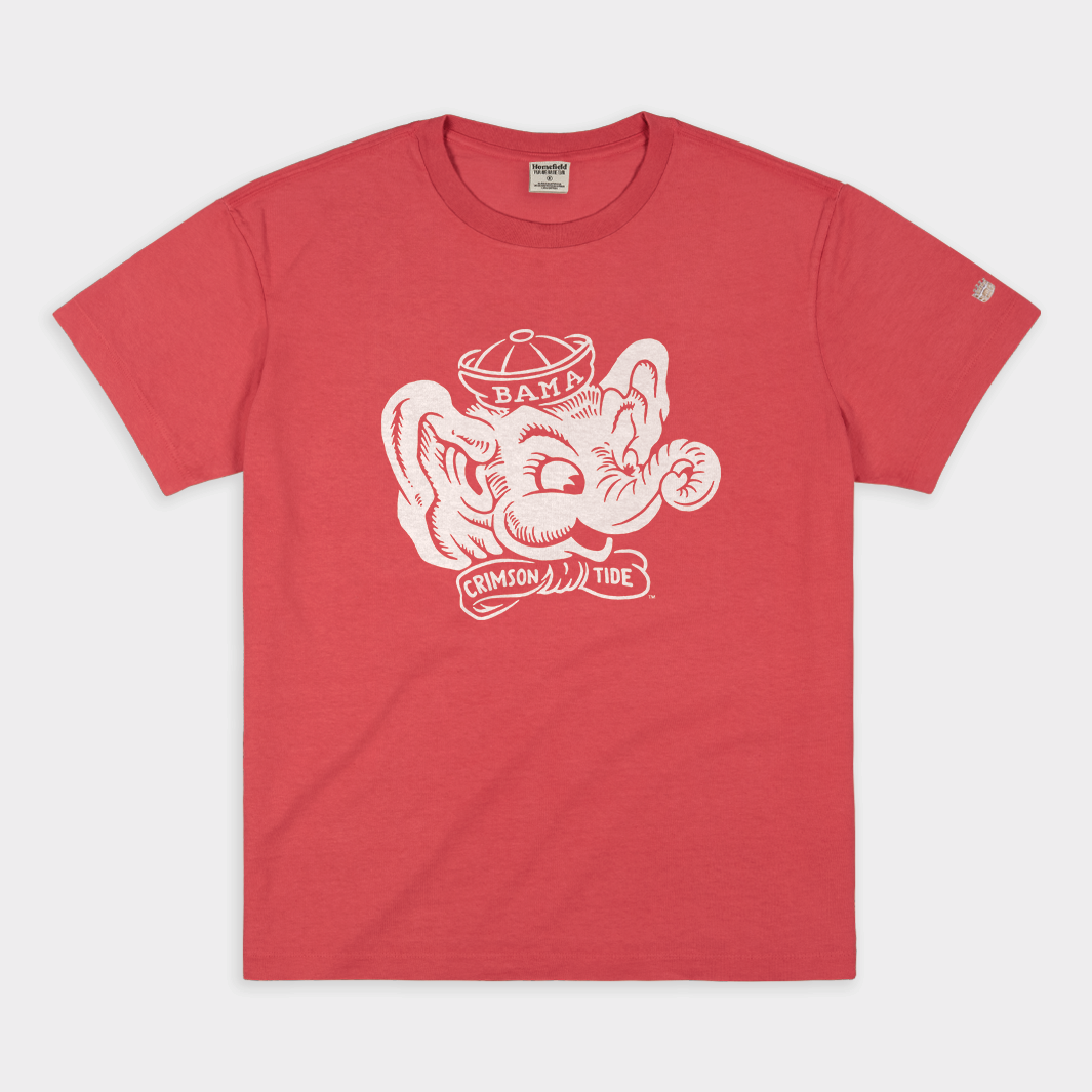 Alabama Crimson Tide Vintage Big Al Heavyweight Tee Style001