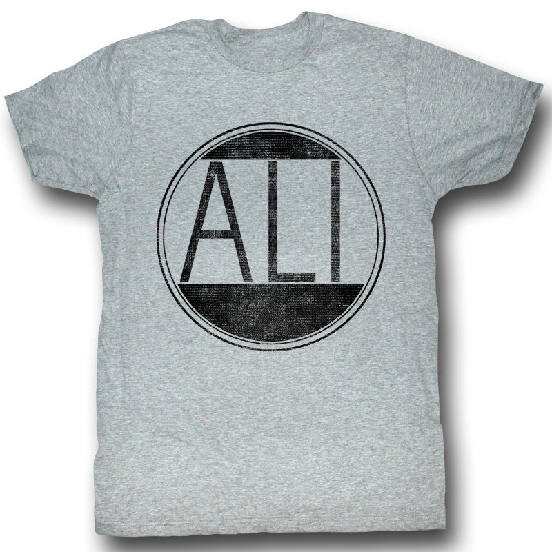 Muhammad Ali Mens S/S T-Shirt - Ali Circle - Heather Gray Heather Hoodie, Sweatshirt | CiraTrend.com