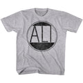 Muhammad Ali Youth S/S T-Shirt - Ali Circle - Heather Gray Heather Hoodie, Sweatshirt | CiraTrend.com