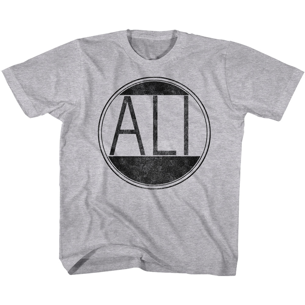 Muhammad Ali Youth S/S T-Shirt - Ali Circle - Heather Gray Heather Hoodie, Sweatshirt | CiraTrend.com