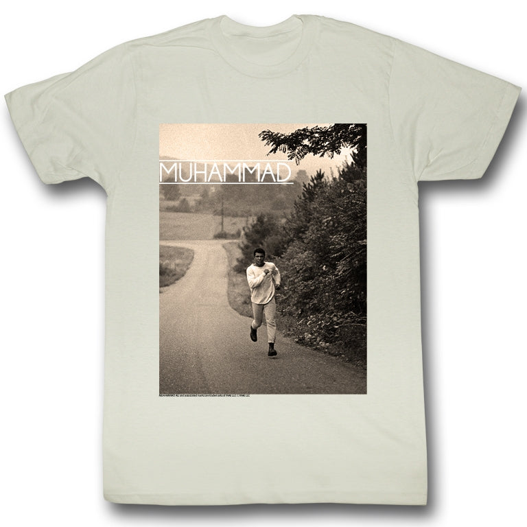 Muhammad Ali Mens S/S T-Shirt - Running - Solid Natural Hoodie, Sweatshirt | CiraTrend.com