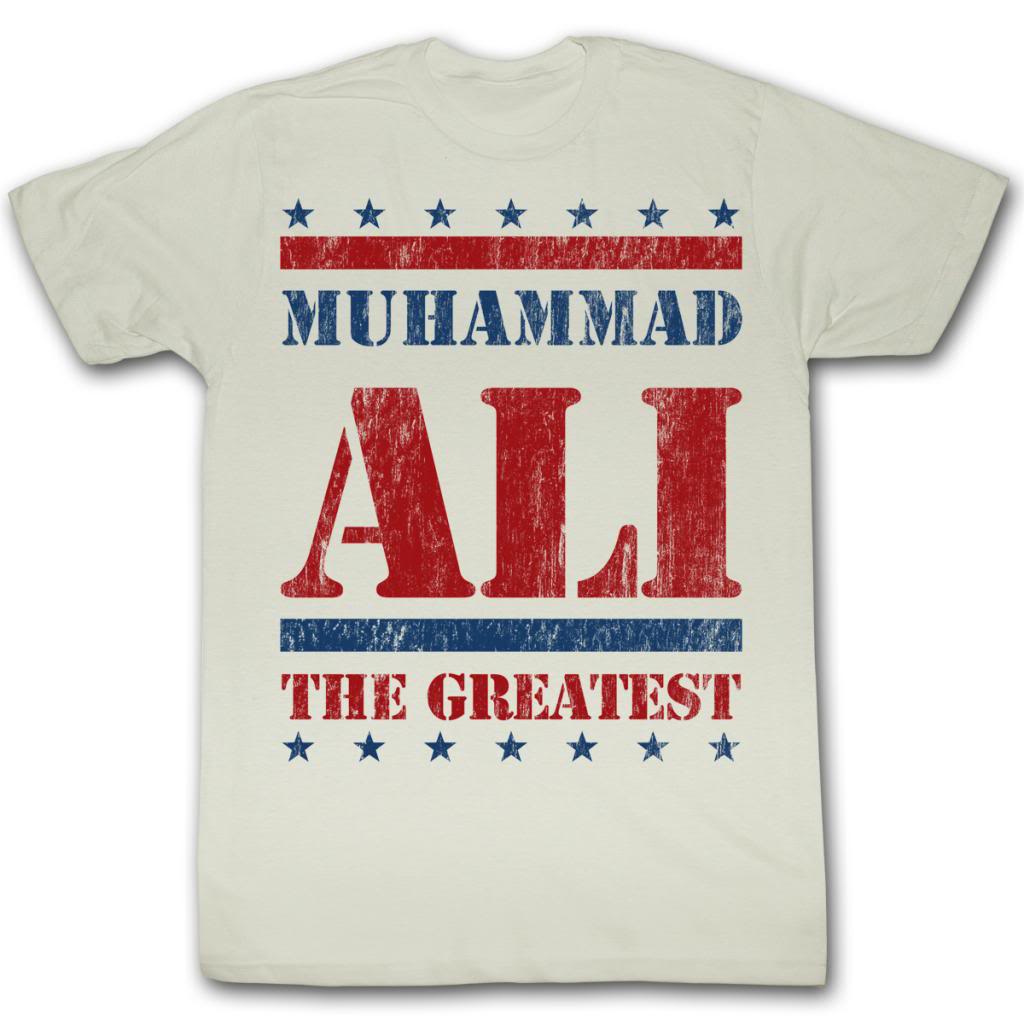 Muhammad Ali S S Stars&Stars&Stars Solid Natural T-Shirts, Hoodie, Sweatshirt