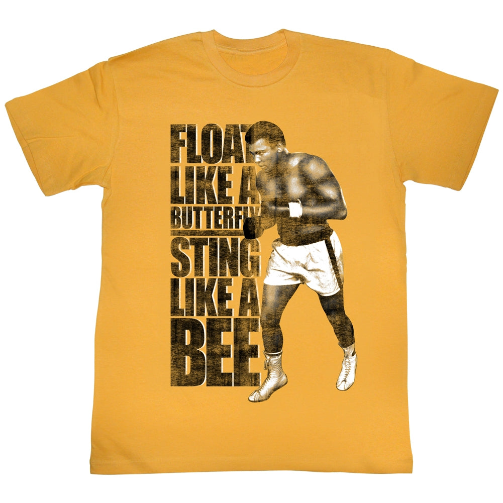 Muhammad Ali Mens S/S T-Shirt - Like A Bee - Solid Ginger Hoodie, Sweatshirt | CiraTrend.com