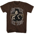 Muhammad Ali Mens S/S T-Shirt - Of All Time - Solid Dark Chocolate Hoodie, Sweatshirt | CiraTrend.com