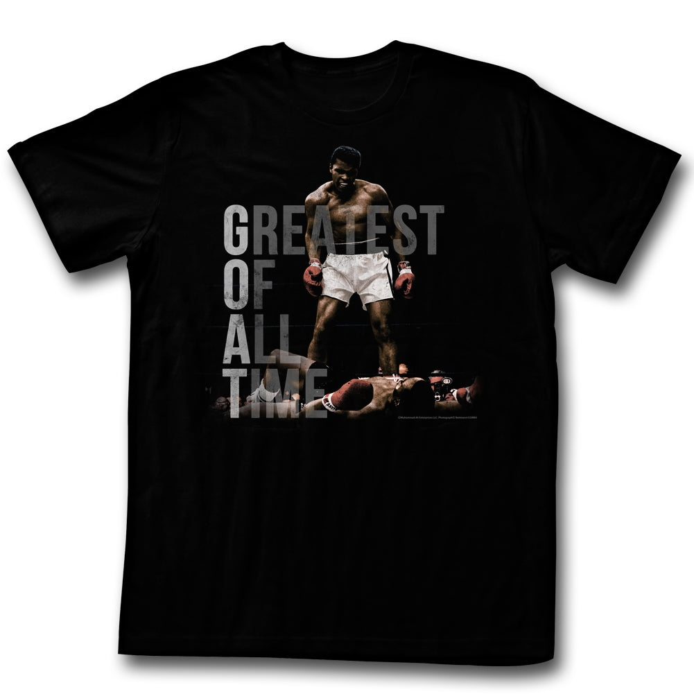 Muhammad Ali Mens S/S T-Shirt - Greatest Of All Time - Solid Black Hoodie, Sweatshirt | CiraTrend.com
