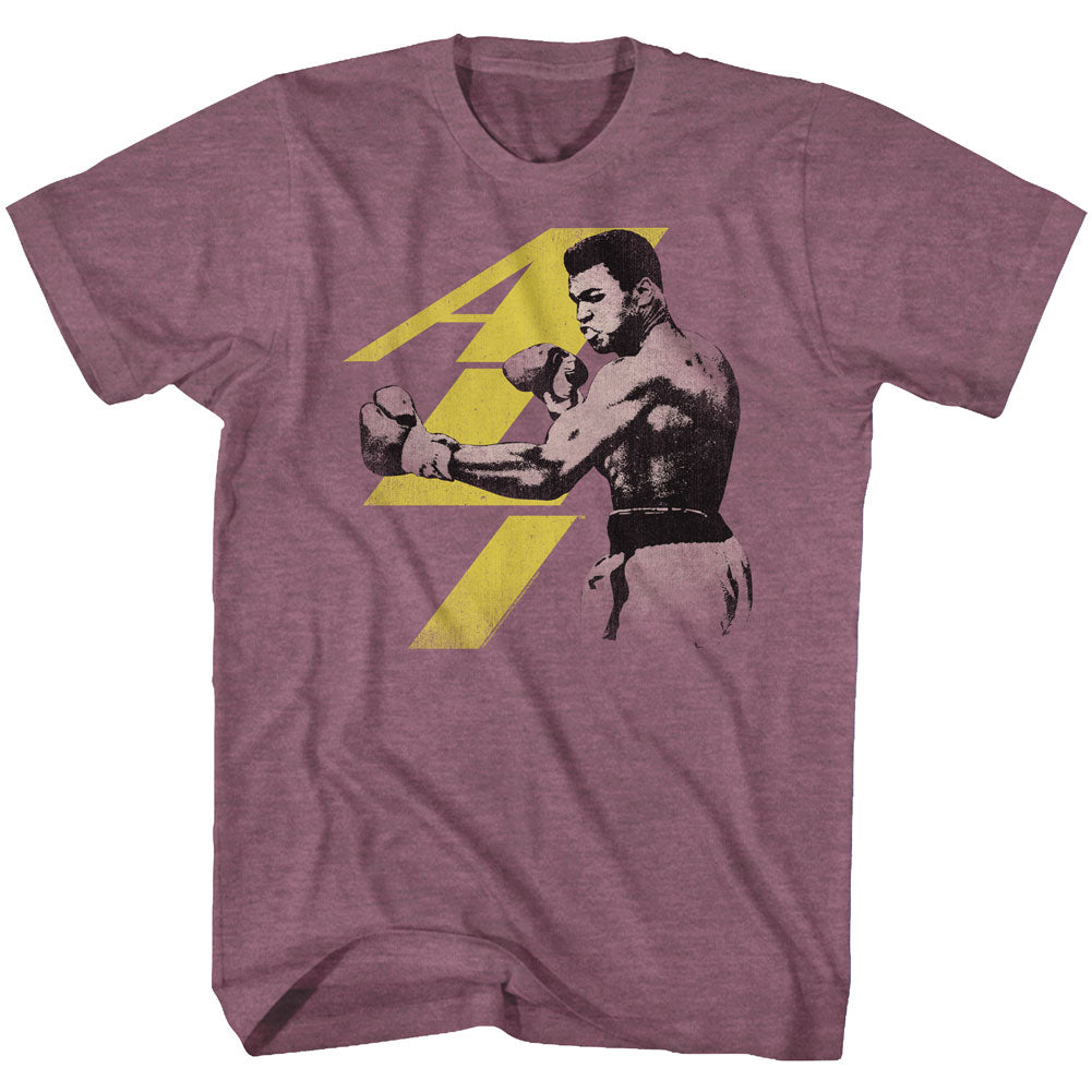 Muhammad Ali Mens S/S T-Shirt - Punch - Heather Vintage Maroon Heather Hoodie, Sweatshirt | CiraTrend.com