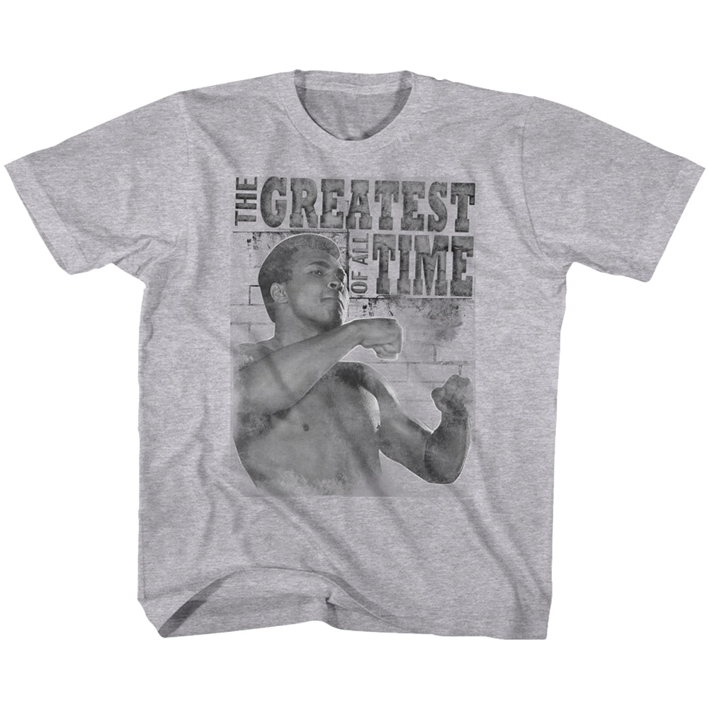 Muhammad Ali Toddler S/S T-Shirt - Training Stance - Heather Gray Heather Hoodie, Sweatshirt | CiraTrend.com