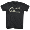 Muhammad Ali Mens S/S T-Shirt - Cassius Clay Logo - Heather Black Heather Hoodie, Sweatshirt | CiraTrend.com