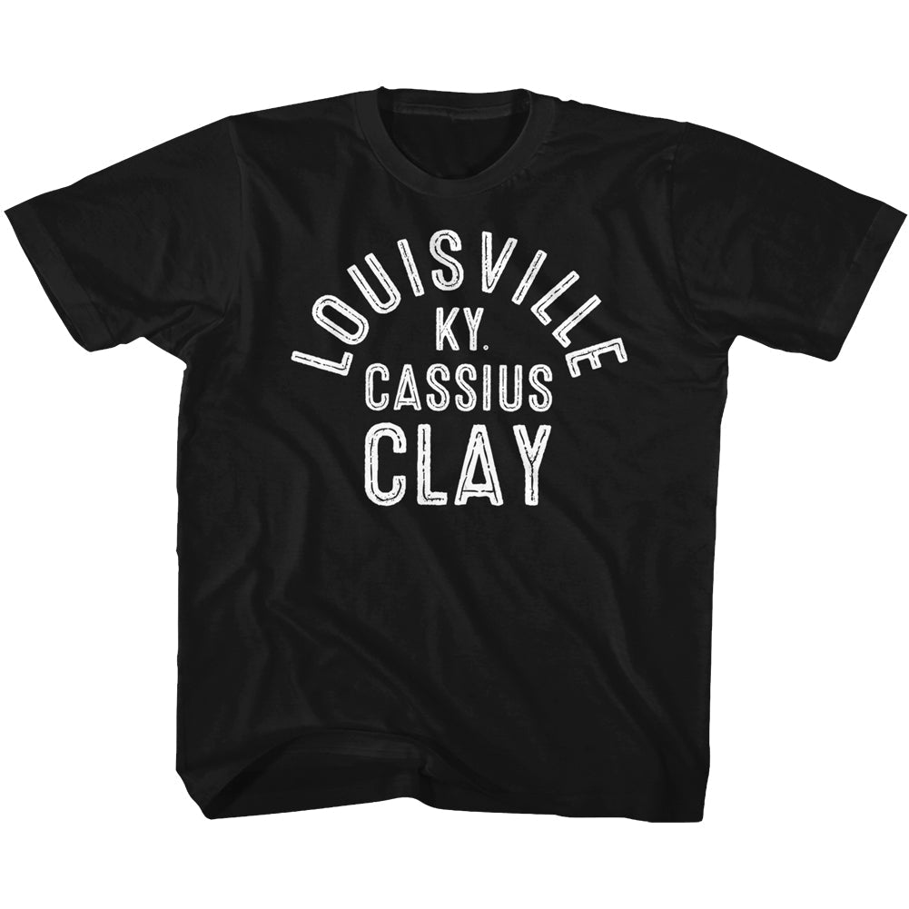 Muhammad Ali Toddler S/S T-Shirt - Louisville - Solid Black Hoodie, Sweatshirt | CiraTrend.com