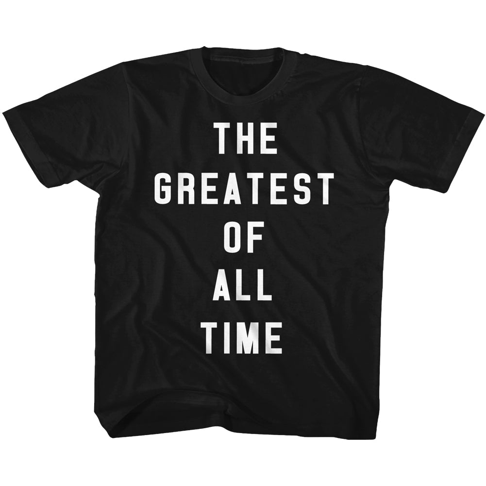 Muhammad Ali Toddler S/S T-Shirt - Goat - Solid Black Hoodie, Sweatshirt | CiraTrend.com