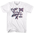Muhammad Ali Mens S/S T-Shirt - Float Like A Butterfly - Solid White Hoodie, Sweatshirt | CiraTrend.com