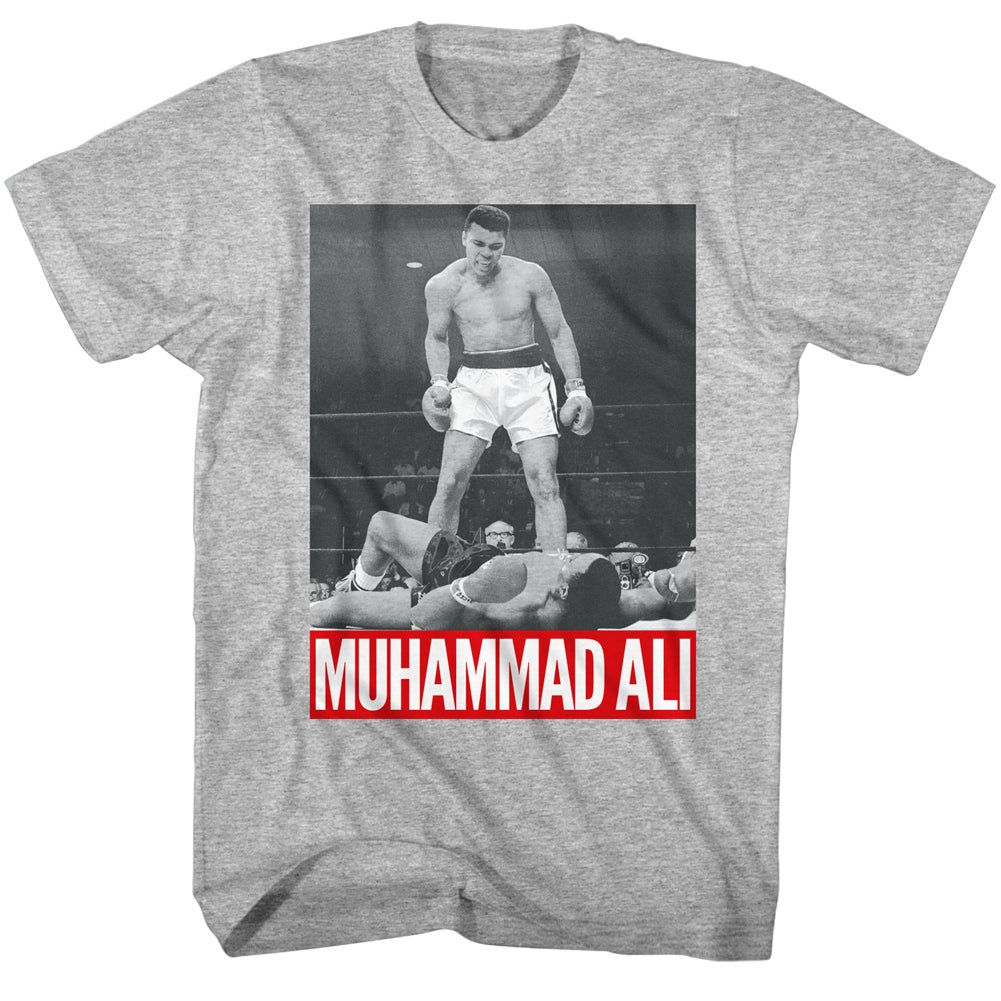 Muhammad Ali Mens S/S T-Shirt - Ali 1068 - Heather Gray Heather Hoodie, Sweatshirt | CiraTrend.com