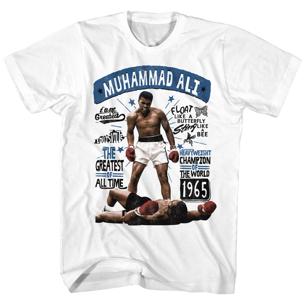 Muhammad Ali Mens S/S T-Shirt - Muhammadali - Solid White Hoodie, Sweatshirt | CiraTrend.com