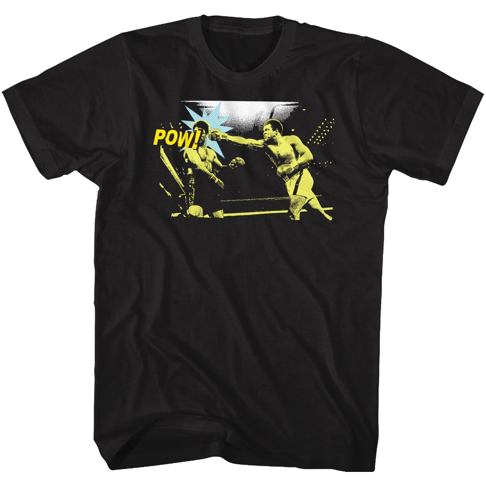 Muhammad Ali Mens S/S T-Shirt - Pow - Solid Black Hoodie, Sweatshirt | CiraTrend.com
