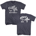 Muhammad Ali Mens S/S T-Shirt - Float Sting - Heather Navy Heather Hoodie, Sweatshirt | CiraTrend.com