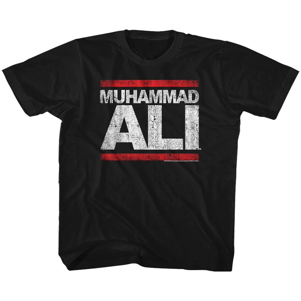 Muhammad Ali Toddler S/S T-Shirt - Run Ali - Solid Black Hoodie, Sweatshirt | CiraTrend.com