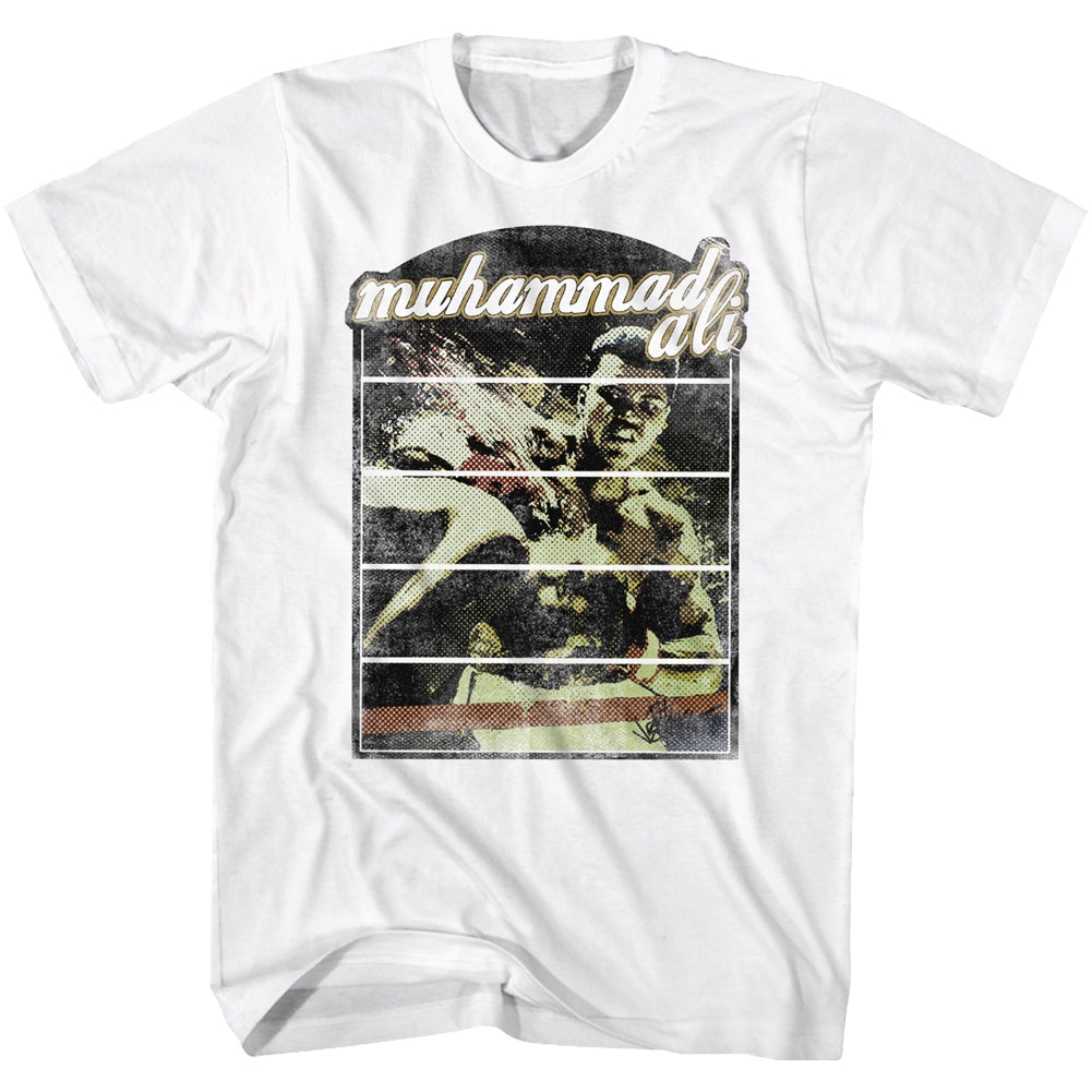 Muhammad Ali Mens S/S T-Shirt - Domino Effect - Solid White Hoodie, Sweatshirt | CiraTrend.com