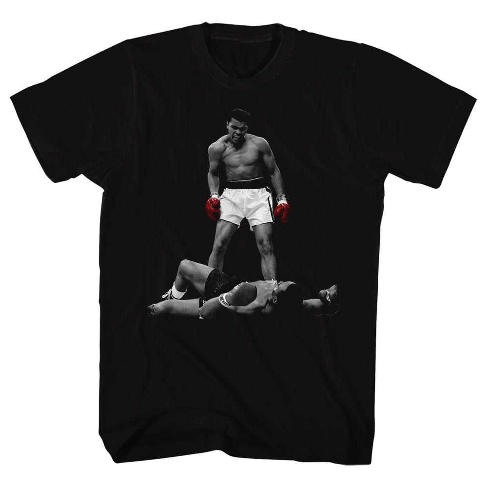 Muhammad Ali Mens S/S T-Shirt - Red Gloves - Solid Black Hoodie, Sweatshirt | CiraTrend.com