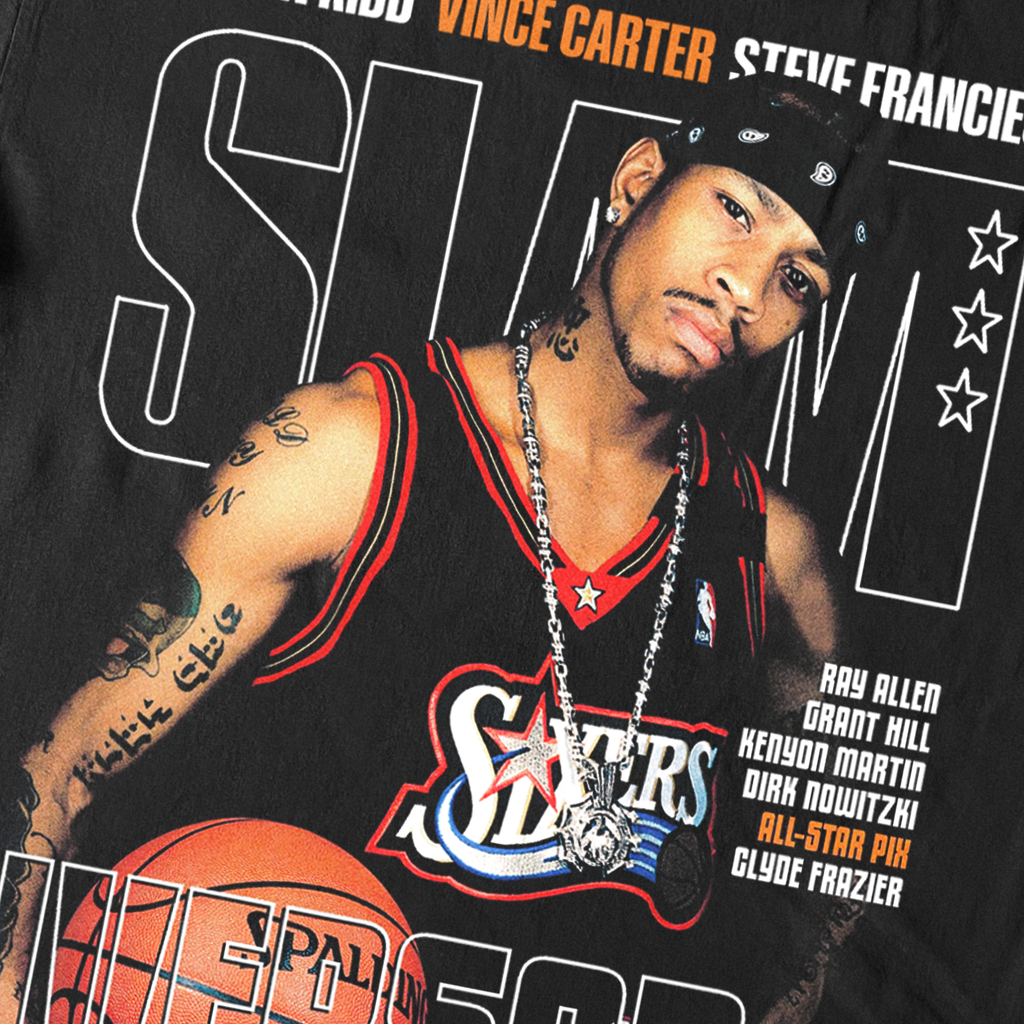 ALLEN IVERSON 'SLAM MAGAZINE' MAY 2000 COVER BLACK HEAVYWEIGHT T-SHIRT Hoodie, Sweatshirt | CiraTrend.com (Image 2)