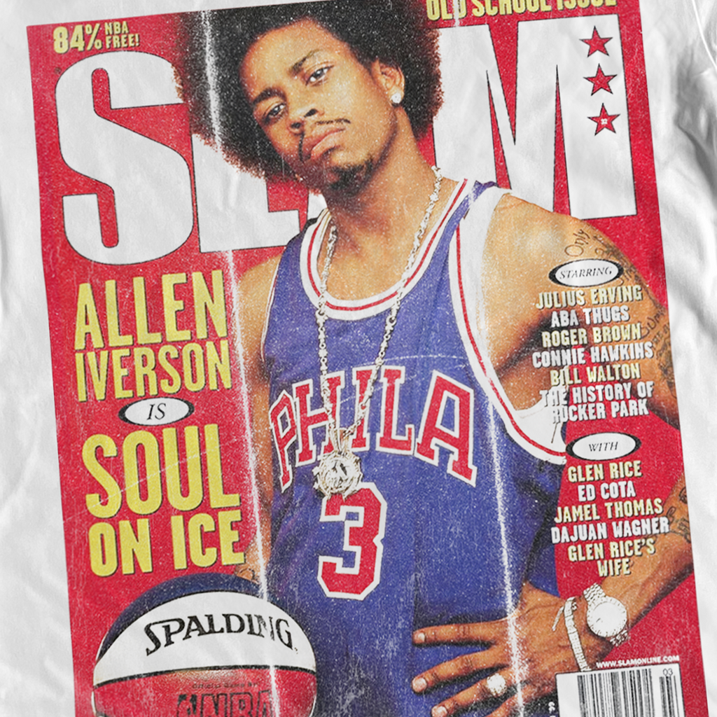 ALLEN IVERSON 'SLAM MAGAZINE' MARCH 99 COVER WHITE HEAVYWEIGHT T-SHIRT Hoodie, Sweatshirt | CiraTrend.com (Image 2)