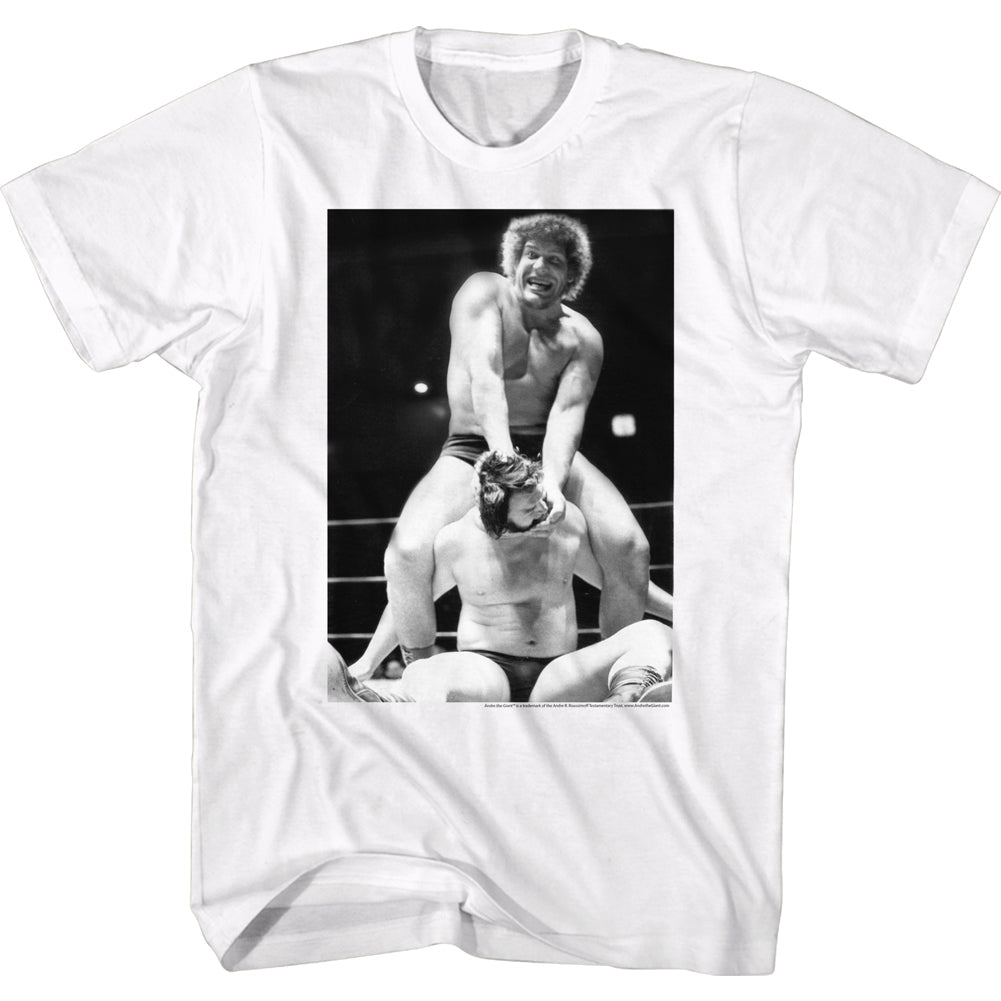 Andre The Giant Mens S/S T-Shirt - Cracked - Solid White Hoodie, Sweatshirt | CiraTrend.com