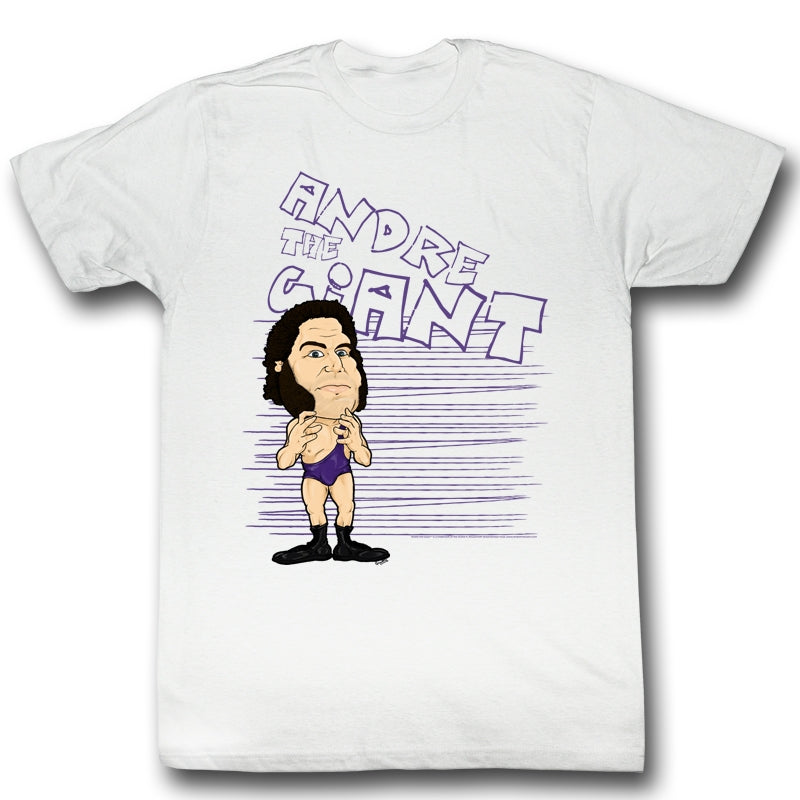 Andre The Giant Mens S/S T-Shirt - Big Purp - Solid White Hoodie, Sweatshirt | CiraTrend.com