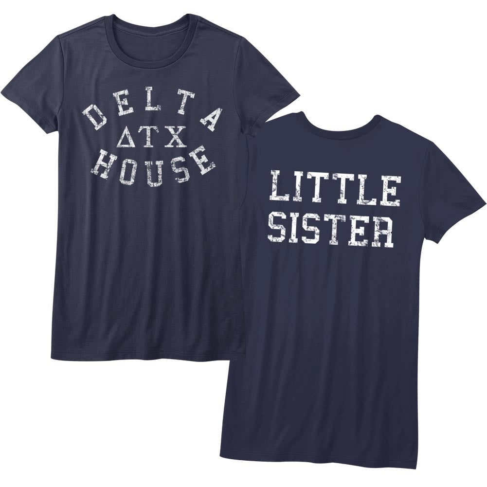 Animal House Girls Juniors S/S T-Shirt - Delta House - Solid Navy Hoodie, Sweatshirt | CiraTrend.com