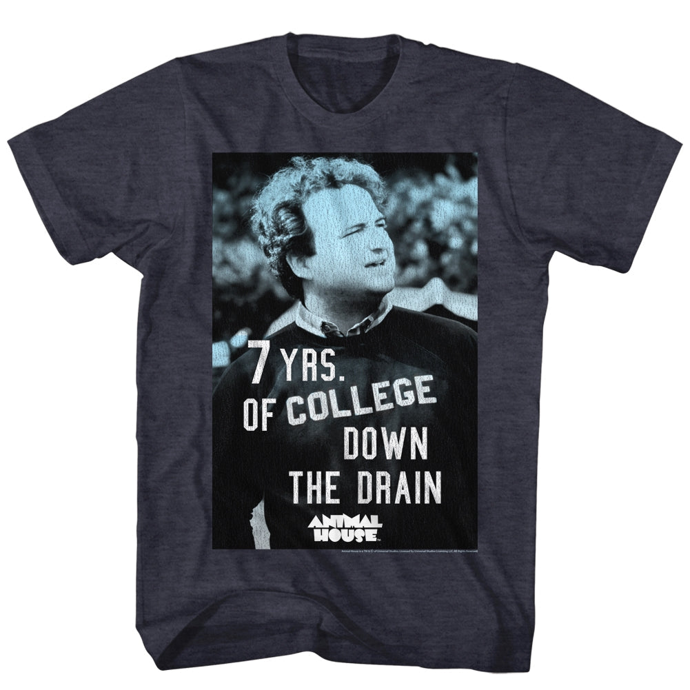 Animal House Mens S/S T-Shirt - 7Yearsdown - Heather Navy Heather Hoodie, Sweatshirt | CiraTrend.com