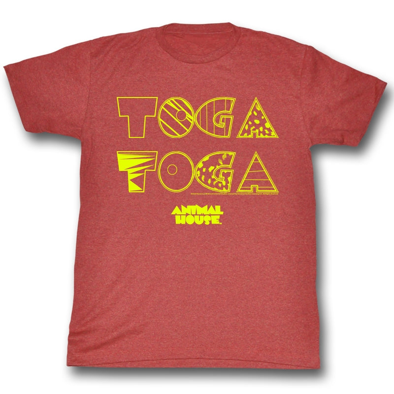 Animal House Mens S/S T-Shirt - Toga2X - Heather Red Heather Hoodie, Sweatshirt | CiraTrend.com