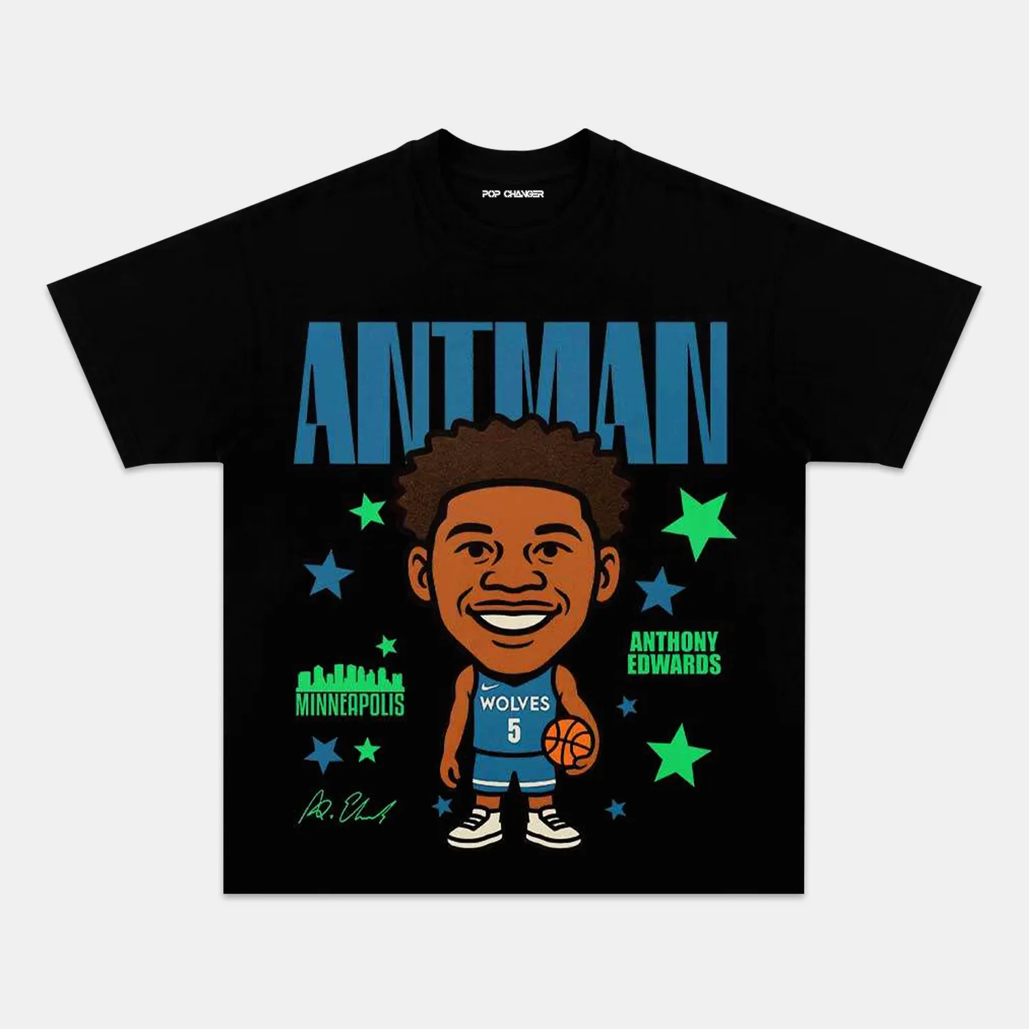 ANTHONY EDWARDS CARTOON TEE Hoodie, Sweatshirt | CiraTrend.com (Image 5)