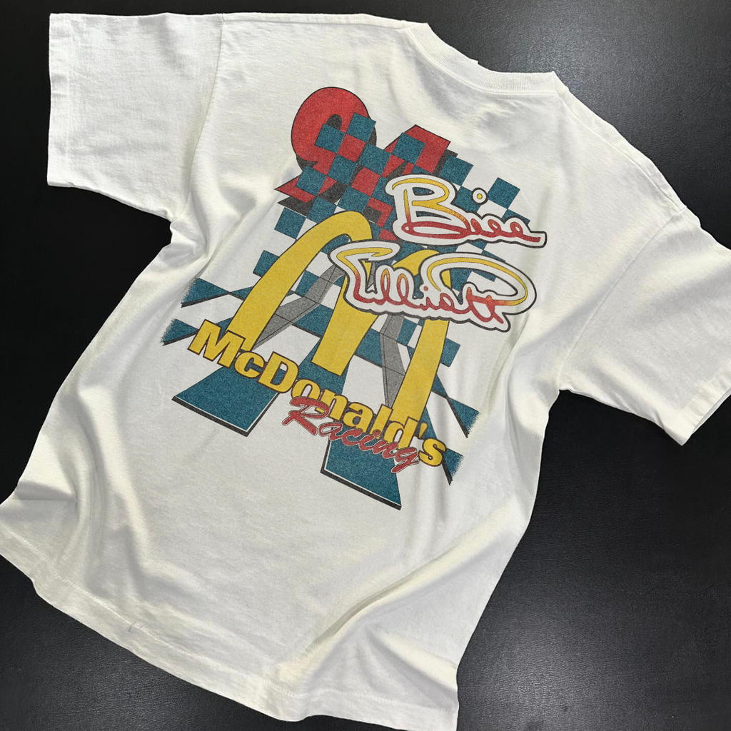 90'S MCD0NALDS RACING  RARE HEAVYWEIGHT WASHED WHITE T-SHIRT Hoodie, Sweatshirt | CiraTrend.com (Image 2)