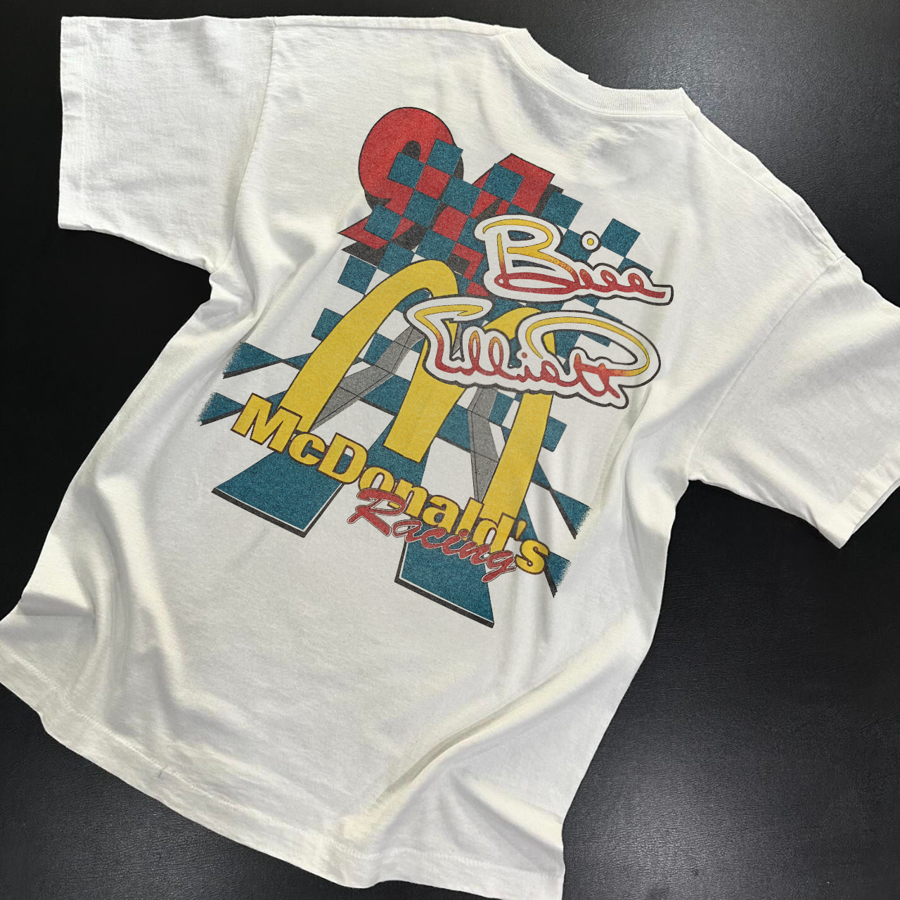 90'S MCD0NALDS RACING  RARE HEAVYWEIGHT WASHED WHITE T-SHIRT Hoodie, Sweatshirt | CiraTrend.com (Image 2)