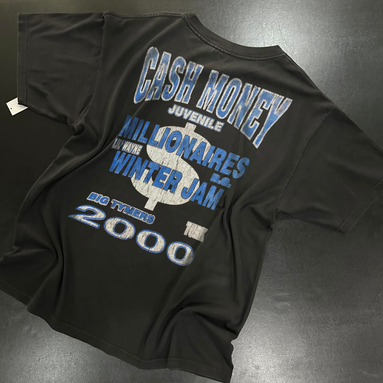 '00 HOT BOYS CASH MONEY MILLIONAIRES RARE TOUR WASHED HEAVYWEIGHT T-SHIRT Hoodie, Sweatshirt | CiraTrend.com (Image 2)