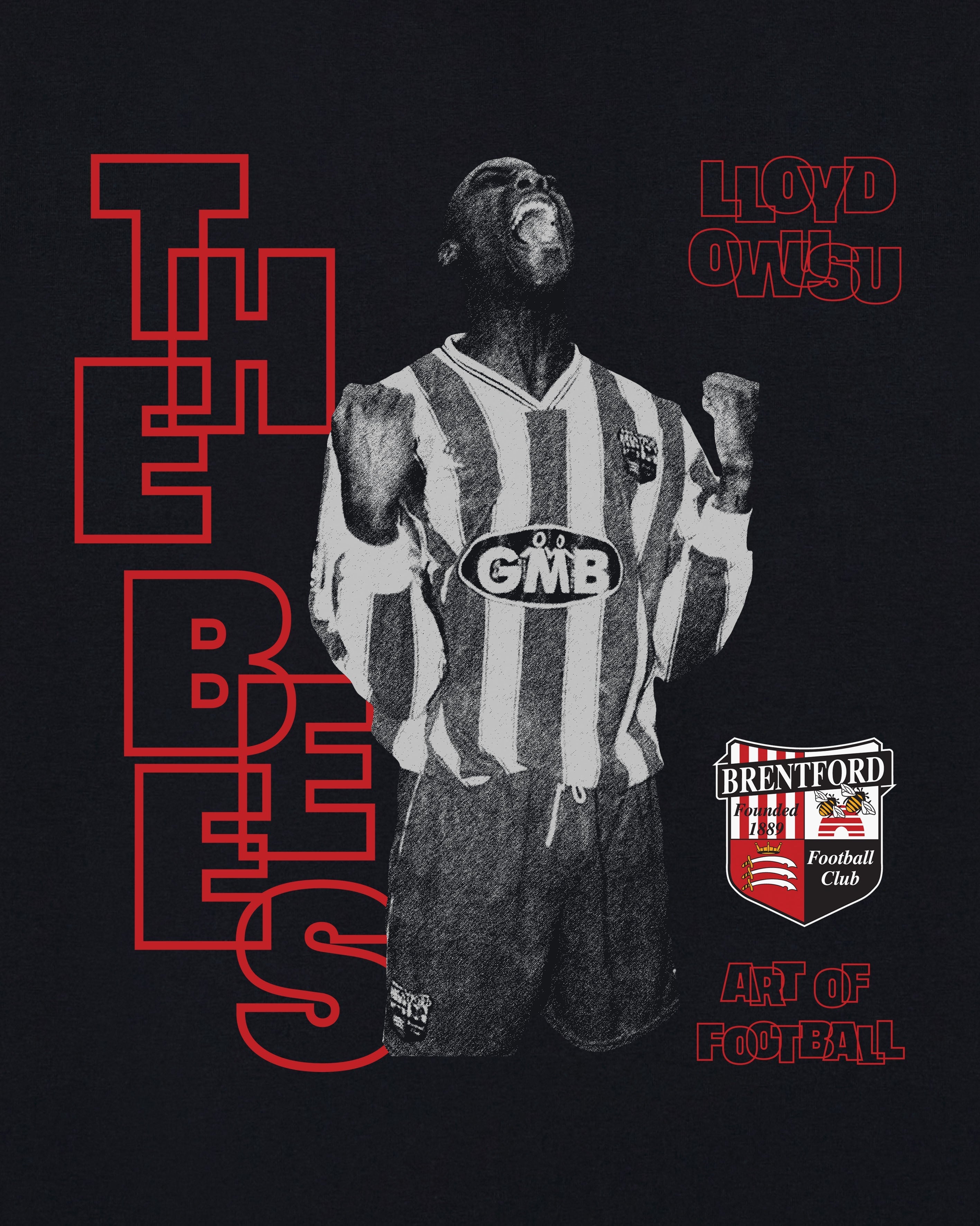 Brentford Owusu Black Tee Hoodie, Sweatshirt | CiraTrend.com (Image 2)