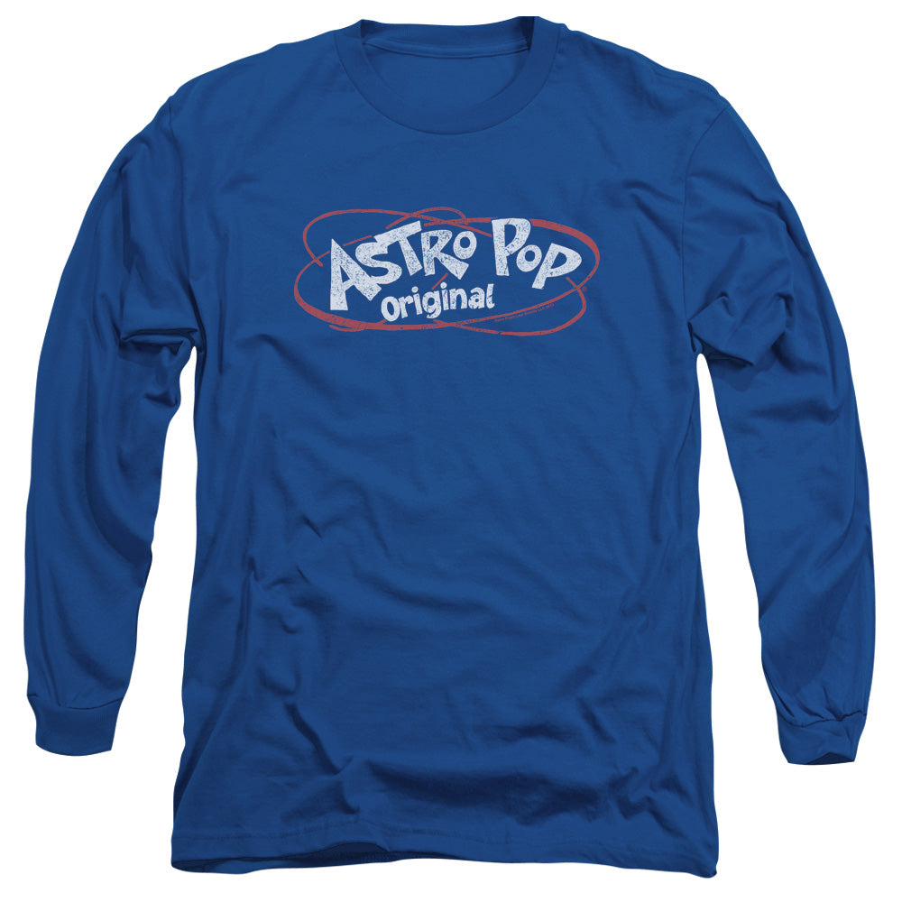 Astro Pop Vintage Logo Mens Long Sleeve Shirt Royal Blue Hoodie, Sweatshirt | CiraTrend.com