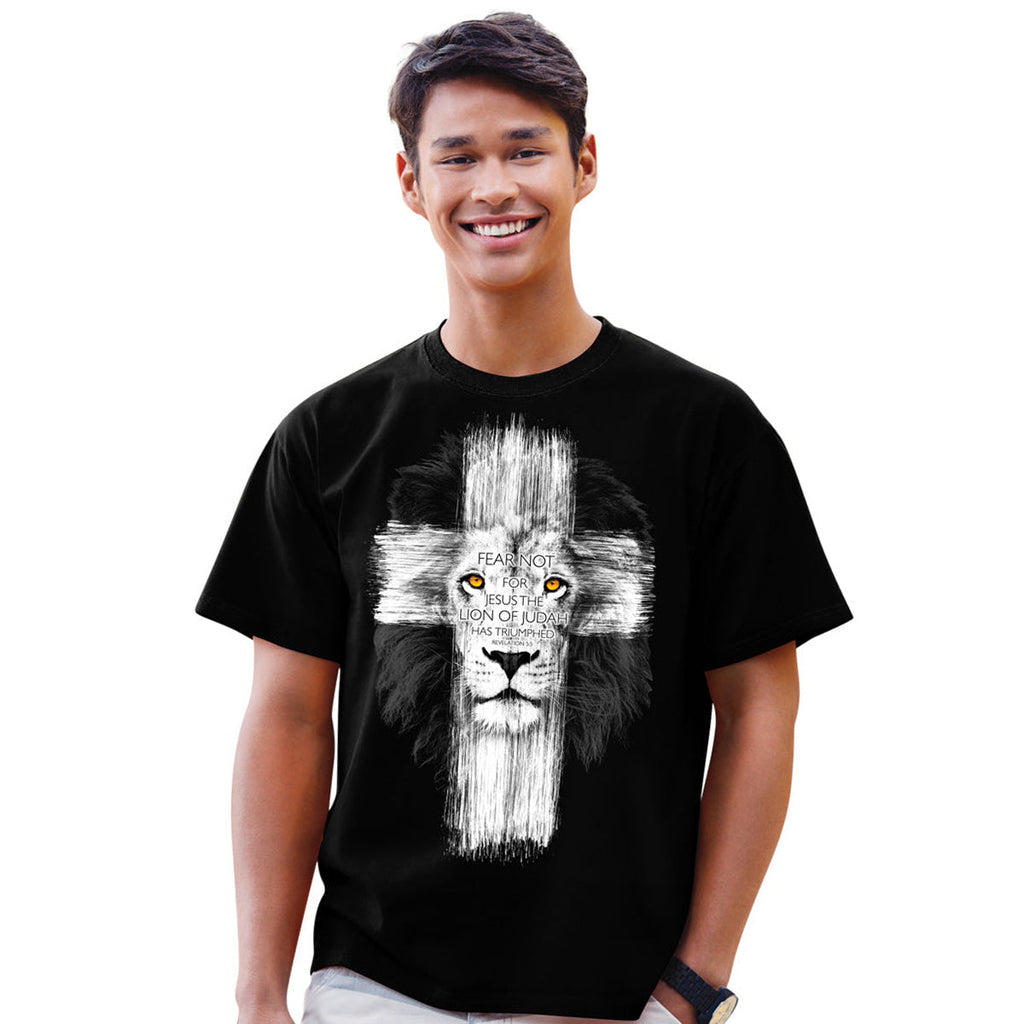 Lion Cross T-shirt for Everyday Wear Hoodie, Sweatshirt | CiraTrend.com (Image 3)