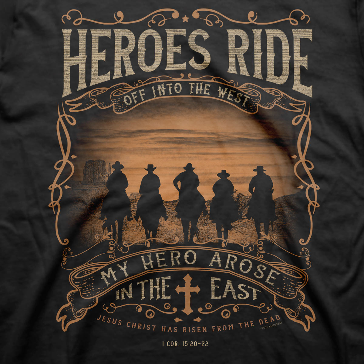 Kerusso Mens T-Shirt Heroes Ride Hoodie, Sweatshirt | CiraTrend.com (Image 2)