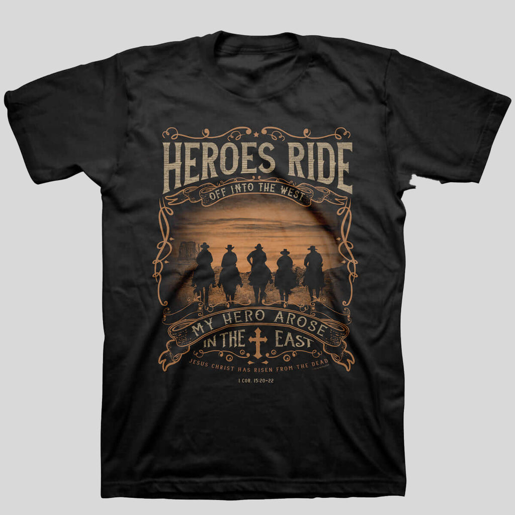 Kerusso Mens T-Shirt Heroes Ride Hoodie, Sweatshirt | CiraTrend.com (Image 1)