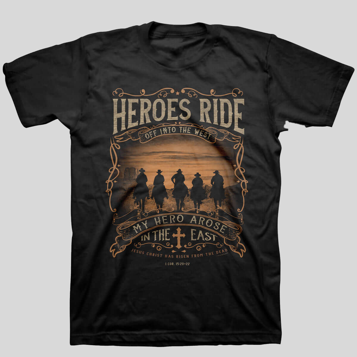 Kerusso Mens T-Shirt Heroes Ride Hoodie, Sweatshirt | CiraTrend.com (Image 1)