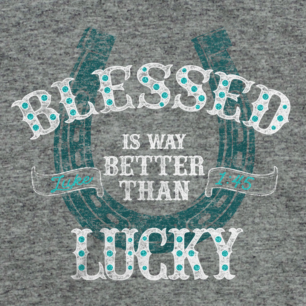 Kerusso Christian T-Shirt Blessed Is Better Than Lucky Hoodie, Sweatshirt | CiraTrend.com (Image 2)
