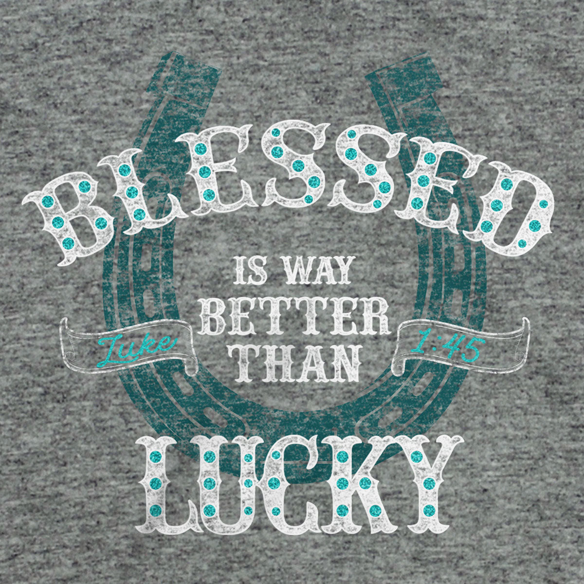Kerusso Christian T-Shirt Blessed Is Better Than Lucky Hoodie, Sweatshirt | CiraTrend.com (Image 2)