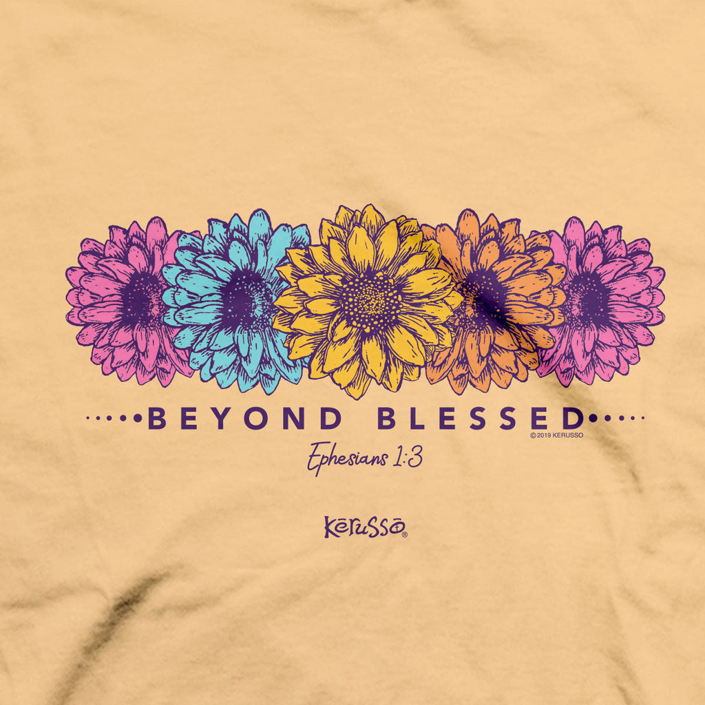 Kerusso Womens T-Shirt Beyond Blessed Ephesians 1:3 Hoodie, Sweatshirt | CiraTrend.com (Image 2)