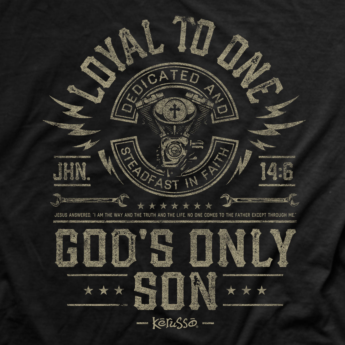 Kerusso Mens T-Shirt Loyal To One Hoodie, Sweatshirt | CiraTrend.com (Image 4)