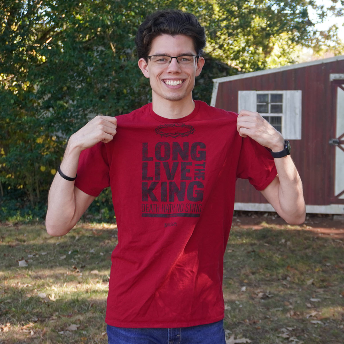 Kerusso Christian T-Shirt Long Live The King Hoodie, Sweatshirt | CiraTrend.com (Image 3)