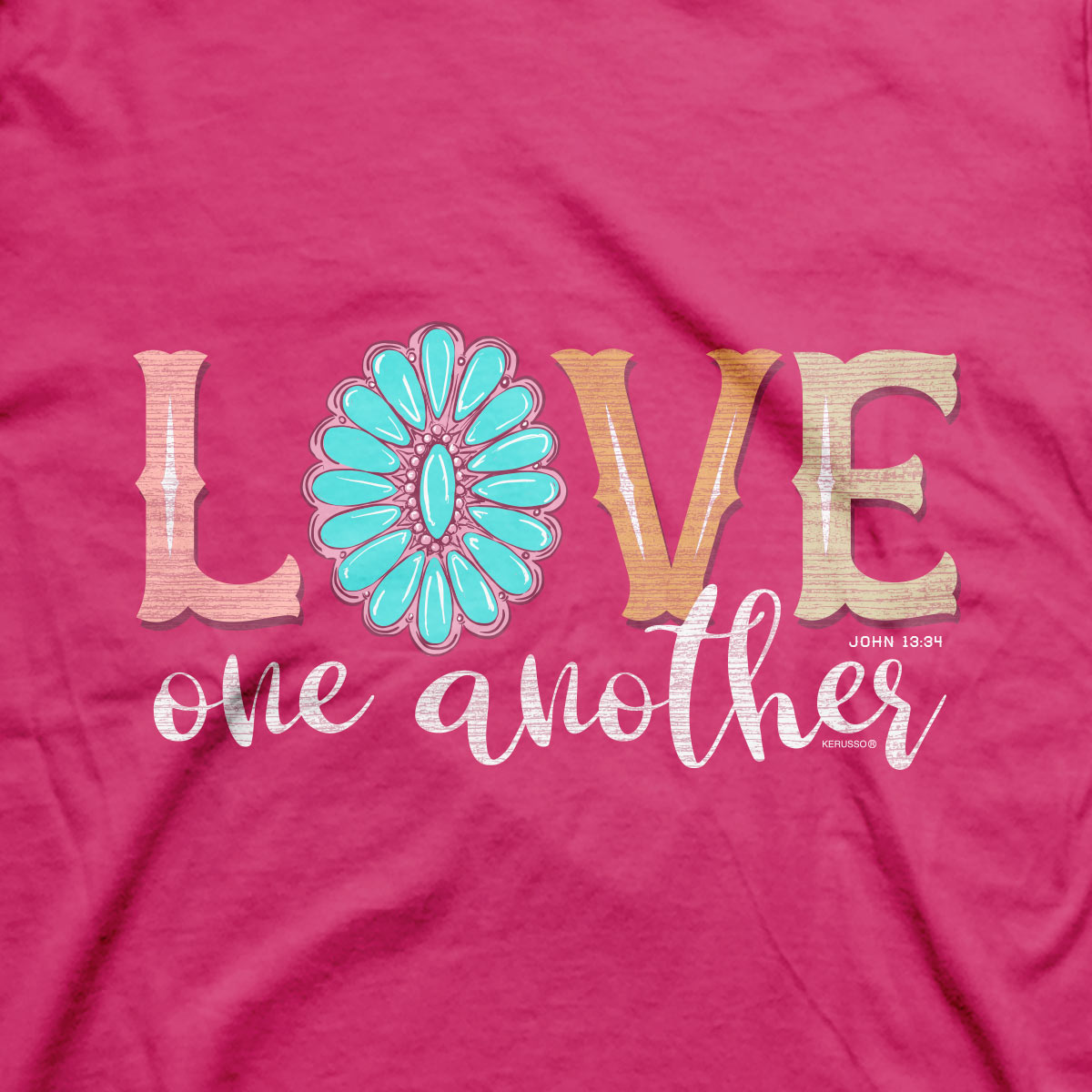 Kerusso Womens T-Shirt Love One Another Hoodie, Sweatshirt | CiraTrend.com (Image 2)