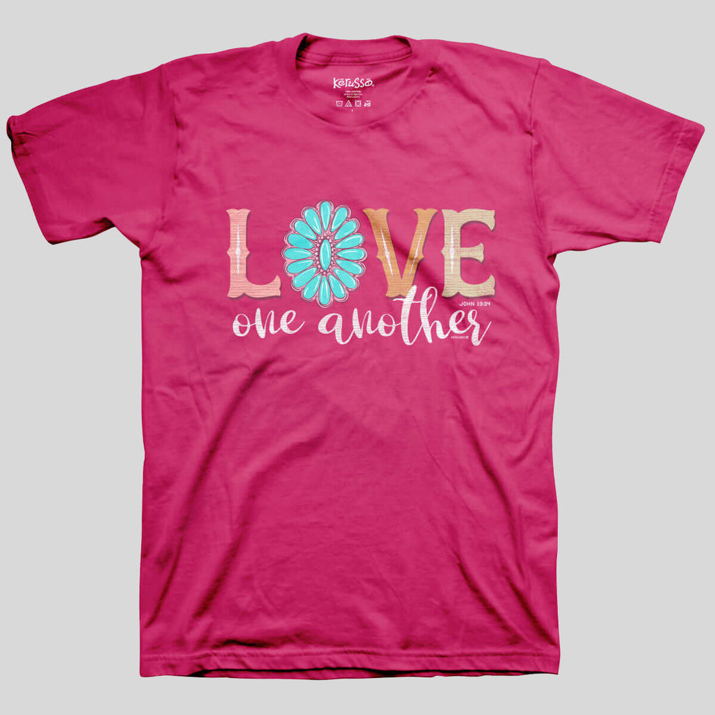 Kerusso Womens T-Shirt Love One Another Hoodie, Sweatshirt | CiraTrend.com (Image 1)