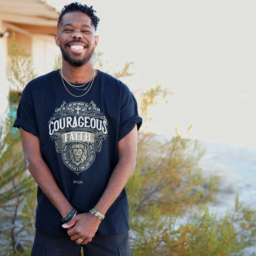 Kerusso Christian T-Shirt Courageous Faith Proverbs 28:1 Hoodie, Sweatshirt | CiraTrend.com (Image 5)