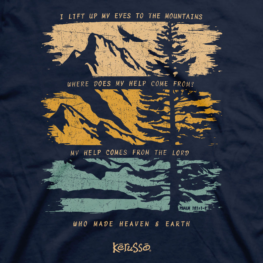 Kerusso Christian T-Shirt I Will Lift Up My Eyes To The Hills Hoodie, Sweatshirt | CiraTrend.com (Image 2)