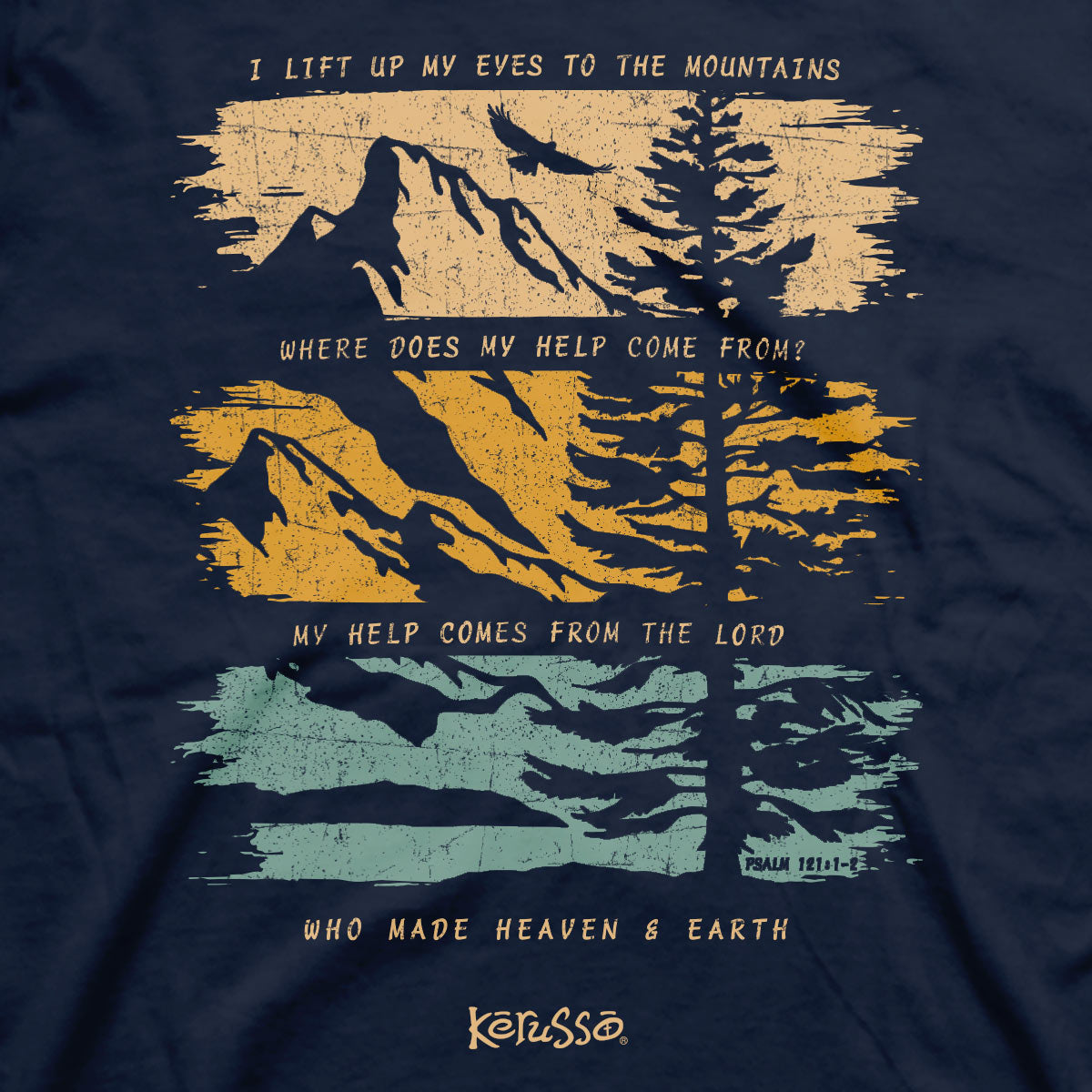 Kerusso Christian T-Shirt I Will Lift Up My Eyes To The Hills Hoodie, Sweatshirt | CiraTrend.com (Image 2)