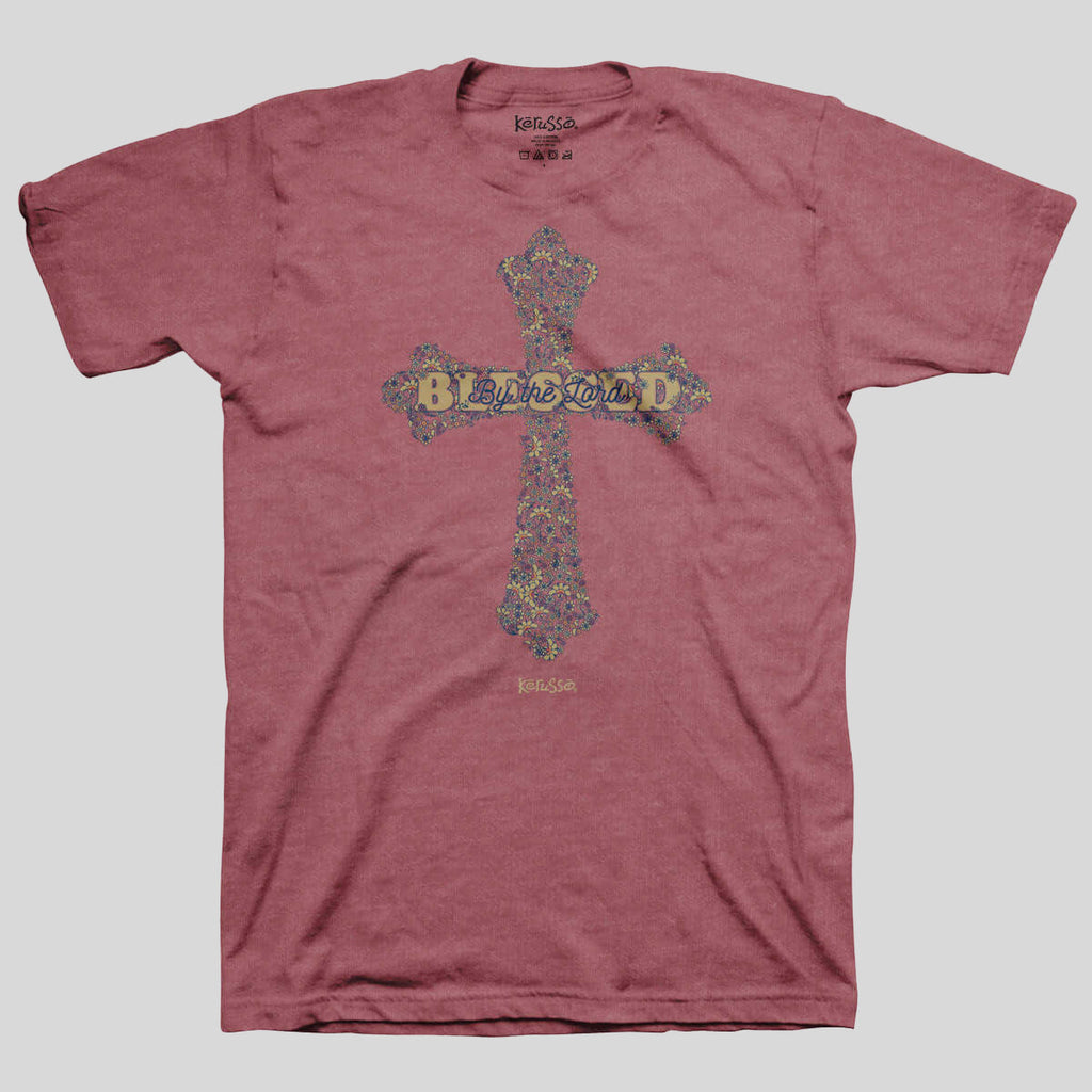 Kerusso Womens T-Shirt Blessed Cross Hoodie, Sweatshirt | CiraTrend.com (Image 1)